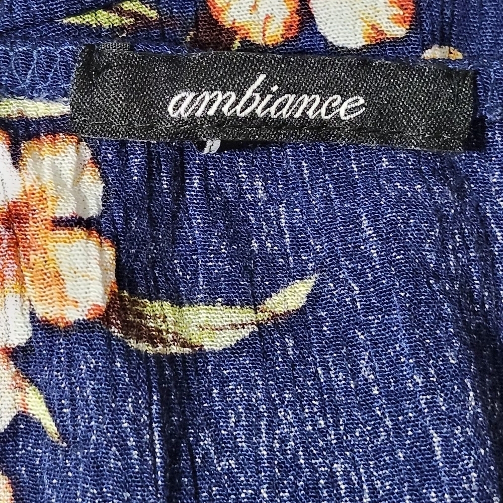 Ambiance Navy Floral Mini Dress - Picture 2 of 7